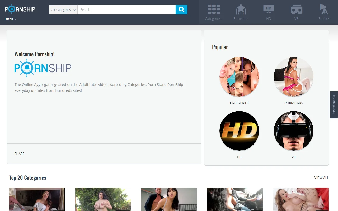 Screenshot of Pornship